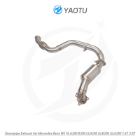 Tuyau d'échappement YT SS304 pour Mercedes Benz W176 A200 B200 CLA200 GLB200 GLA200 1.6T 2.0T