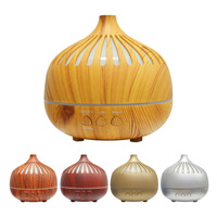 Diffuseur d'arômes en bois grainé de 250 ml, humidificateur USB 5V/1A avec 3 lumières LED pour la maison, le bureau, le SPA, certifié FCC CE ROHS