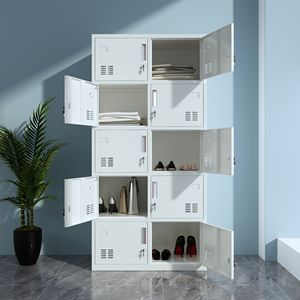 Cheap <b>Metal</b> Office Furniture KD Locker Cabinet Steel Closet <b>Wardrobe</b> for Kitchen Use Clothes Storage & Storage Cabinet Sale - Product Image 6