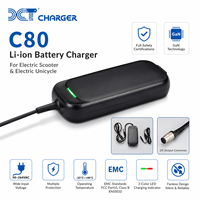Adaptateur d'alimentation AC/DC C80 29,4V3A pour trottinette électrique, vélo électrique, gyropode, fauteuil roulant électrique - Chargeur rapide portable