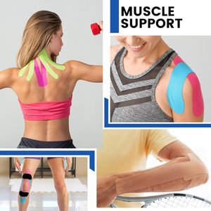 Cinta de Kinesiología Personalizada de 5 cm, Impermeable, de Mezcla de Algodón, para Soporte Lumbar, Recuperación de Lesiones Atléticas y Deportes - Product Image 3