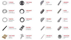 AGCO MF2270 Hexagon Lock <b>Nut</b> 700710072 for Balers Agricultural Machinery Parts 1 Year Warranty Made in China - Product Image 2