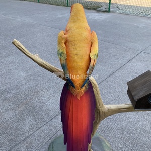 Blue Lizard Forest Park Animatronic Realista Animal Loro Pájaros <span class=keywords><strong>Sol</strong></span> Periquito Modelo para la venta - Product Image 3