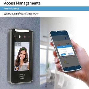 Kiểm soát truy cập thiết bị linux4.19 Hệ điều hành 4inch màn hình cảm ứng 5000 người sử dụng sinh trắc học nhận dạng khuôn mặt tham dự máy - Product Image 4