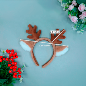 H0002 عيد الميلاد عقال ندفة الثلج الغزلان الأذن عقال الغزلان عقال في المخزون مهرجان رئيس الملحقات - Product Image 3