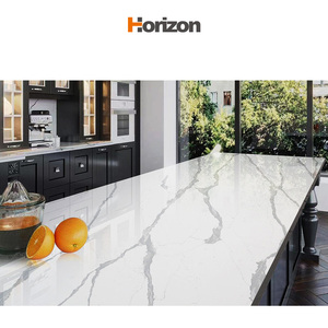 Nhân tạo calacatta đá thạch anh cho nhà bếp Countertop 3200mm x 1600mm đá bồn tắm sông băng trắng đá thạch anh bề mặt - Product Image 3