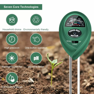 3-in-1 đất Tester độ ẩm <span class=keywords><strong>Meter</strong></span> với pH/ánh sáng/độ ẩm phát hiện, độ chính xác cao cho vườn kế hoạch nhà kính cỏ pin miễn phí - Product Image 3