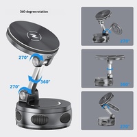 Untuk 22 Mobil, Dudukan Pengisi Daya Nirkabel Magnetik 25W, Pemasangan dengan Suction Cup di Dashboard untuk Kaca Depan dan Meja, Pabrik Kustom