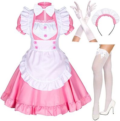 pink white bow