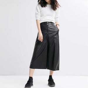 Vente en gros de taille haute en faux <span class=keywords><strong>cuir</strong></span>, <span class=keywords><strong>jupe</strong></span> <span class=keywords><strong>longue</strong></span> moulante fendue en hauteur, <span class=keywords><strong>jupe</strong></span> <span class=keywords><strong>longue</strong></span> noire grande taille, jupes crayon sexy pour femmes - Product Image 1