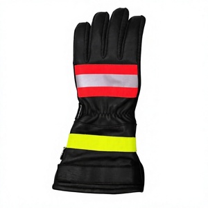 Guantes de Bombero de Alta Calidad, Largos hasta el Codo, para Uso en las Cuatro Estaciones, Hechos de Cuero 100% Genuino Resistente al Fuego, Ecológicos y Transpirables - Product Image 4