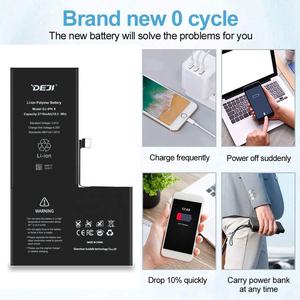 DEJI แบตเตอรี่โทรศัพท์ดิจิตอลสำหรับ <span class=keywords><strong>iPhone</strong></span>,แบตเตอรี่สำหรับรุ่น5S Se <span class=keywords><strong>6</strong></span> 6S 7 8 <span class=keywords><strong>Plus</strong></span> X Xr Se2020 Xs 11 12 Pro Max - Product Image 6