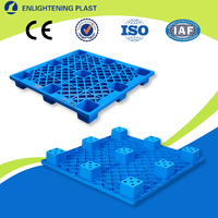 Palettes en plastique grillagées en vrac 1200x800mm à quatre entrées pour entrepôt