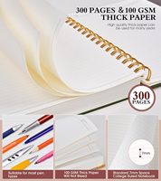 Carnet à spirales imperméable et durable de qualité supérieure, anti-chute, A4, B5, A5, en cuir, avec bande élastique, bloc-notes pour étudiants, papier épais
