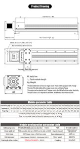XYZ โมดูลเชิงเส้นกว้าง80มม. ตารางเลื่อนมอเตอร์สำหรับ NEMA 23 NEMA 24 - Product Image 6
