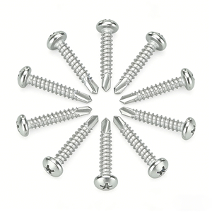 Vis autoperceuses Tek Yaente Factory M4.2-M4.8 pour tôle d'acier, acier inoxydable 410, tête fraisée Phillips avec rondelle - Product Image 5