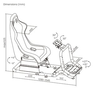 Cabina de Simulación de Carreras LRS07-BS OEM ODM, Base para Simulador de Conducción F1 para PC, Compatible con Logitech G25, G27, G920, G29 - Product Image 6