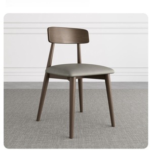 Modern Minimalist Solid Wood Upholstered <b>Dining</b> <b>Chair</b> For <b>Dining</b> Room Adult Use - Product Image 1