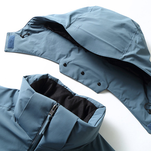 Duck Down Padded Hood Windproof Snow Sport Casual Warm Custom Windbreaker Ski <b>Mens</b> Down <b>Jacket</b> Winter - Product Image 4