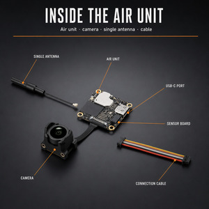 Module de transmission vidéo numérique FPV O4 Wide Air Unit avec capteur CMOS 1/2 pouce, caméra 4K/60fps pour les constructeurs de drones micro FPV - Product Image 3