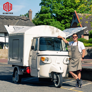 รถขายอาหารเคลื่อนที่ราคาถูก ราคาโรงงาน รถขายกาแฟไฟฟ้า รถตุ๊กตุ๊ก รถบรรทุกไฟฟ้าแบบกำหนดเอง แผ่นสังกะสีเคลือบ รถขายอาหารเร็ว ฝรั่งเศส - Product Image 1