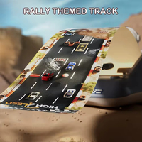 Console de jeu éducative interactive 3D de course automobile avec volant pour enfants, son musical électronique et simulation de conduite