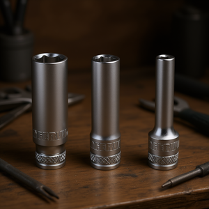 Juego de Llaves de Tubo Hexagonales Fervi de 3 Piezas, 1/2 Pulgada, Grado Industrial, Acero al Cromo Vanadio, Reparación Automotriz, Garantía de 3 Años - Product Image 3