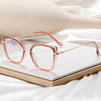 Vente en gros de lunettes en métal œil de chat TR90 plein cadre lunettes anti lumière bleue pour femmes protection des yeux lunettes pour femmes