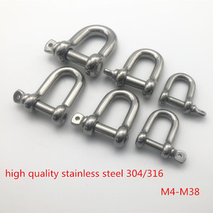 (M4-M32) Phần Cứng Gian Lận Rèn Còng 304/316 Thép Không Gỉ <span class=keywords><strong>D</strong></span> Còng Với Vít Pin - Product Image 5