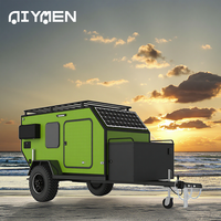 Caravane européenne de luxe légère en aluminium et fibre de verre, petite remorque de camp moderne, camping-car pour camping-car extérieur australien tout-terrain