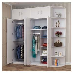 Muebles para el Hogar, Armario de Diseño con 4 Puertas de Tela para Colgar Ropa, Diseño DIY - Product Image 4