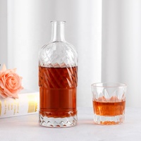 500ml 750ml 1000ml Offre Spéciale Transparent Vide Flint Verre Whisky Tequila Bouteille En Verre