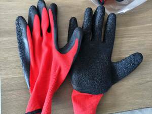 قفازات حماية مطلية بالمطاط اللاتكس بالجملة، حد أدنى منخفض للطلب، قفازات عمل مخصصة من البوليستر للحدائق والبناء والسلامة - Product Image 6
