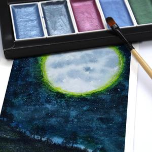 Seamiart Metallic Neon Wasserfarben <span class=keywords><strong>6</strong></span> Farben 3ml Kapazität Set für Papier - Product Image 5