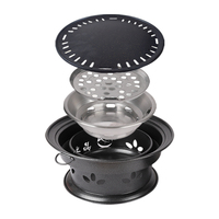 Pinnovo Coréen Yakiniku Intérieur Table Commercial Bbq Grill Pour Restaurant Charbon De Bois Barbecue Grill Accessoire Table Yakitori