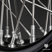 Ensemble de roues électriques Supermoto 17x3.50 avant 17x4.25 arrière pour Surron Ultra Bee, moyeu CNC haute résistance, jante noire brillante, amélioration
