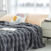 Tuscana bulle lapin fourrure couverture flanelle quatre saisons sieste canapé corail polaire décontracté climatisation couverture couverture