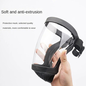 Masker wajah plastik penuh transparan definisi tinggi promosi harga rendah - Product Image 6