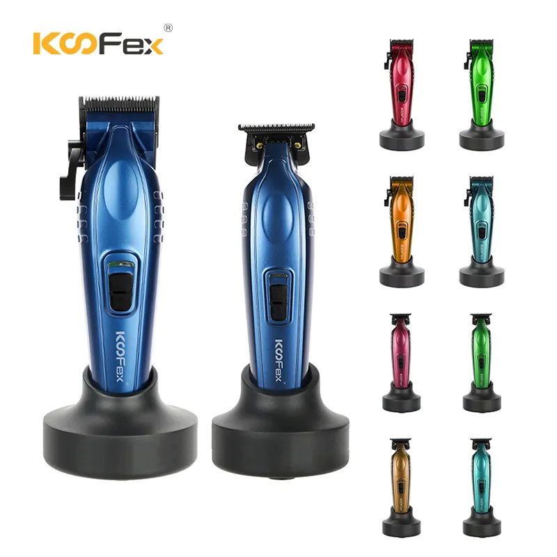 2023 KooFex All Metal Hair Clipper Brushless DC Motor Rechargeable Graphite Blades Second Generation Double Ball Brushless Hair