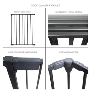Barreira Metálica Dobrável para Animais de Estimação, Barreira Retrátil de Aço Durável para Uso Interno, Design Portátil e Ajustável - Product Image 5