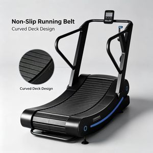Cinta de correr manual curva de nuevo diseño, superventas, con resistencia magnética, equipo de gimnasio comercial, pista de nailon y aluminio, venta al por mayor OEM - Product Image 1
