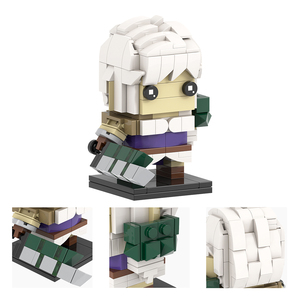 MOC7608-7615 Lucian Senna Riven Akali Amumu Ashe Jhin Lee Sin <span class=keywords><strong>Marco</strong></span> <span class=keywords><strong>Rossi</strong></span> jeu tête carrée assembler des blocs de construction pour enfants jouet - Product Image 4