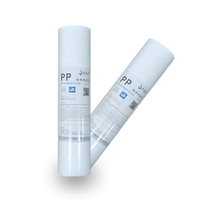 5 Mikron Filter Air Sedimen PP 10 Inci, untuk Perawatan Air Spun Filter PP Meleleh Kartrid Sedimen