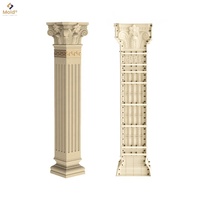 Villa classique mur extérieur pierre colonne creuse piliers romains pour extérieur ABS plastique béton moules moule formes coffrage
