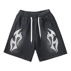 กางเกงขาสั้นห้าส่วนลำลองผ้าฝ้ายทรงหลวมบางเบาแฟชั่นย้อนยุคแบรนด์ดังสำหรับผู้ชายและผู้หญิง คอลเลคชั่นใหม่ปี 2024 ขายส่ง - Product Image 1