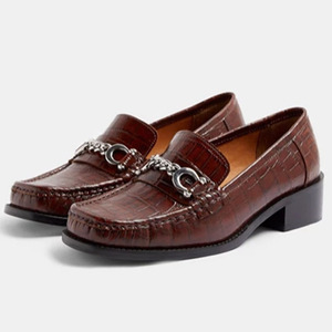 Femminile <span class=keywords><strong>Scarpe</strong></span> Casual Mocassini Appartamenti Catena di Donne del Cuoio Genuino <span class=keywords><strong>Tacco</strong></span> <span class=keywords><strong>Basso</strong></span> <span class=keywords><strong>Scarpe</strong></span> Pompa - Product Image 1