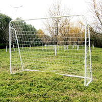 Le but de football professionnel SPT 8'X5' en tube d'acier avec filet fonctionne sur les champs d'herbe et de gazon
