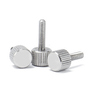 304 Stainless Steel Knurled Screws Metric Hand Twisting Flat Head Round Chassis Screw M2 M6 Customizable - Product Image 2