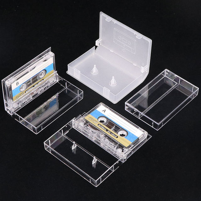 Wholesale Cheap Price more clear Plastic CO box Radio audio Cassette Tape Outer Case