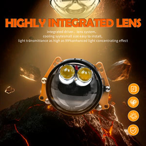 ไฟหน้ารถยนต์ Chenlang ขนาด <span class=keywords><strong>3</strong></span> นิ้ว สว่างพิเศษ ไฟสูง/ต่ำ 150W/90W สำหรับพวงมาลัยขวา/ซ้าย แบบแบน 6000K+4000K พร้อมเลนส์โปรเจคเตอร์ Bi-LED แบบเลเซอร์คู่ - Product Image 5